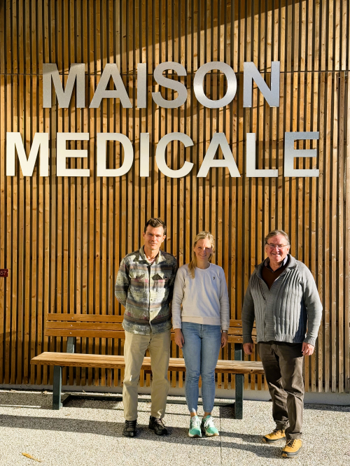 Dr Teilhaud, Dr Novaro Mas et M. le Maire.JPG